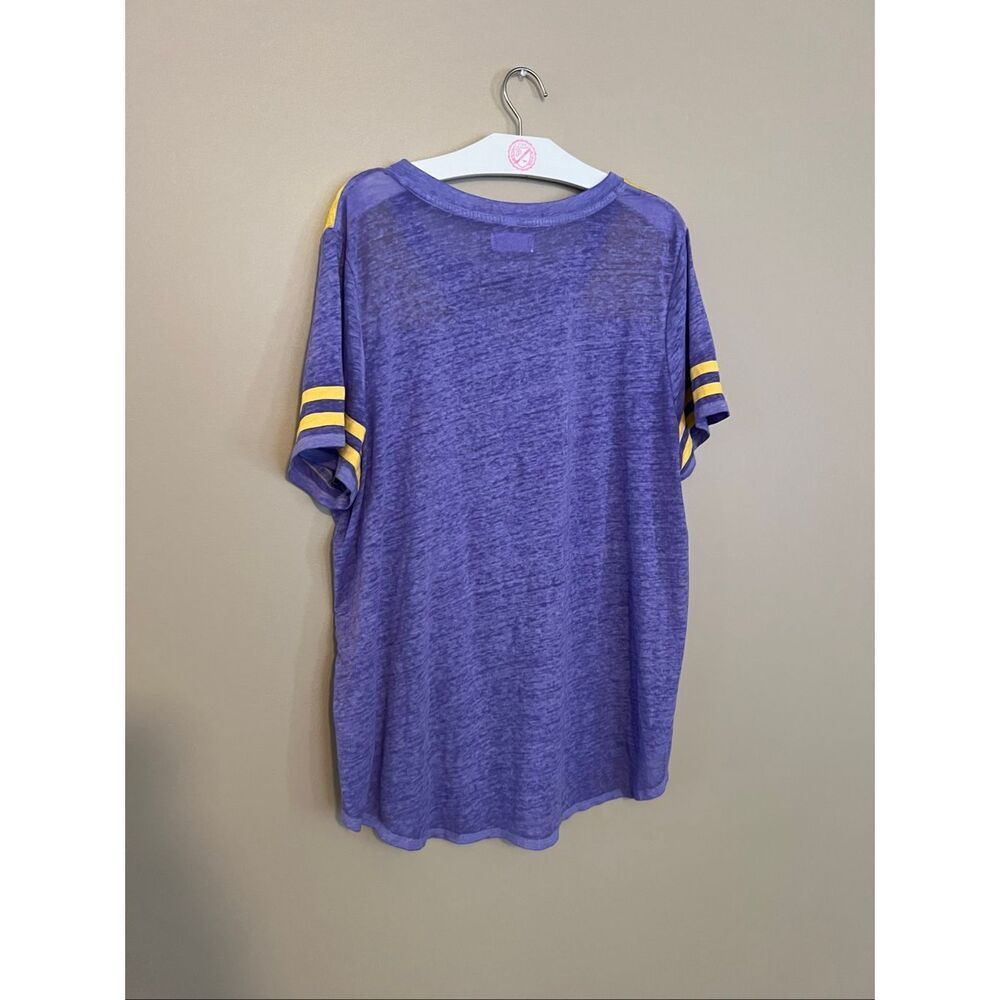 Maurice’s 24/7 Purple And Yellow T-Shirt Woman’s Size 1X - Picture 4 of 5